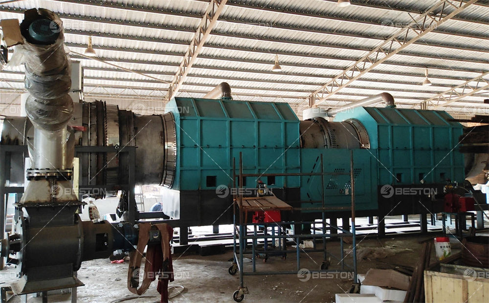 BST-30型号馬來西亞木材廠廢木料炭化設備