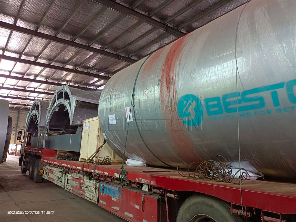 蘇丹BLJ-16廢輪胎煉油設備發貨